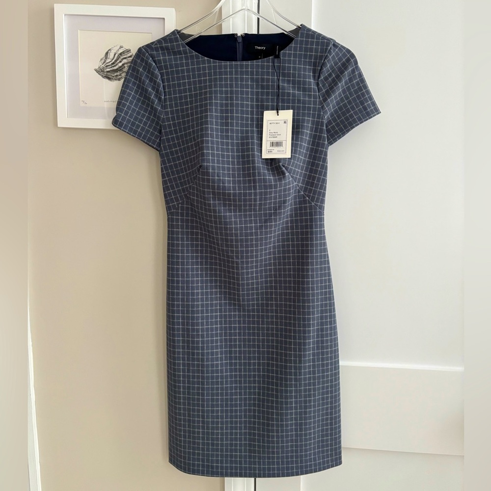 Theory size 0 grey/multi dress